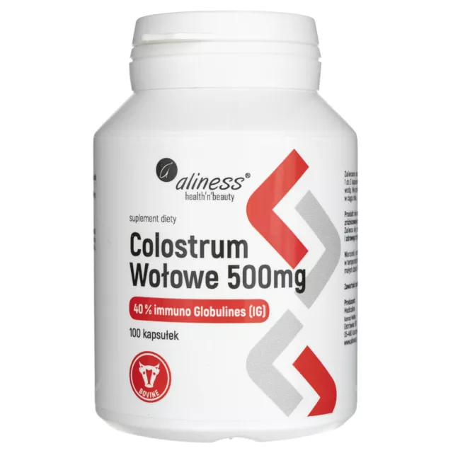 Aliness Colostrum Bœuf IG 40%, 100 capsules