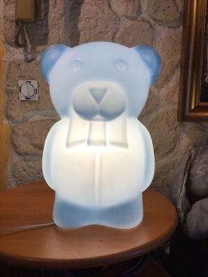 Lampe Veilleuse Chambre D Enfant Ourson Bleu 40 Cm Design Italy Sigre Srl Eur 50 00 Picclick It
