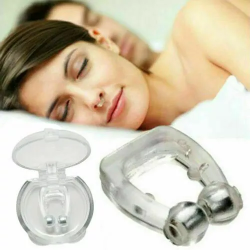 Anti Ronflement Silicone Magnetique Pour Apnée du Sommeil Aide Respiration Nuit