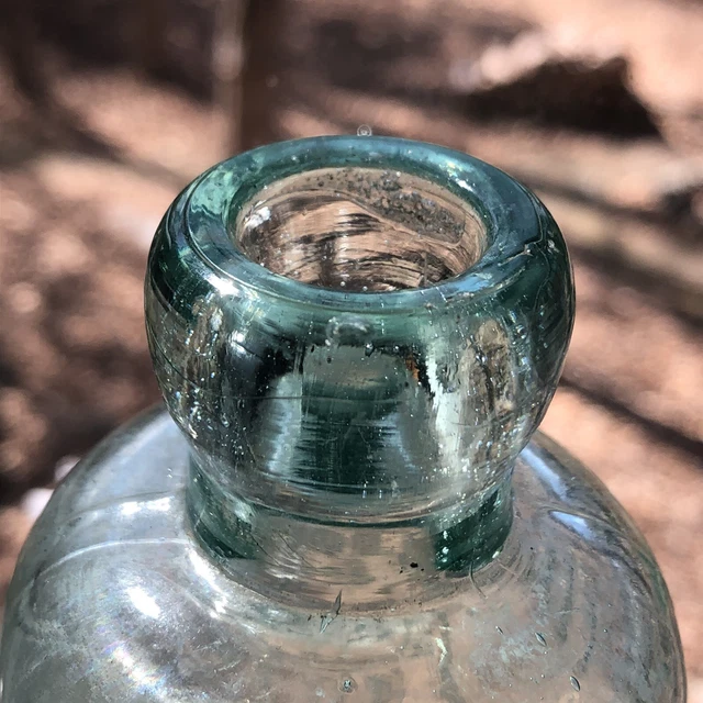 Antique W M T. Allen Paterson NJ Aqua Hutch Hutchinson Soda Bottle New Jersey 9