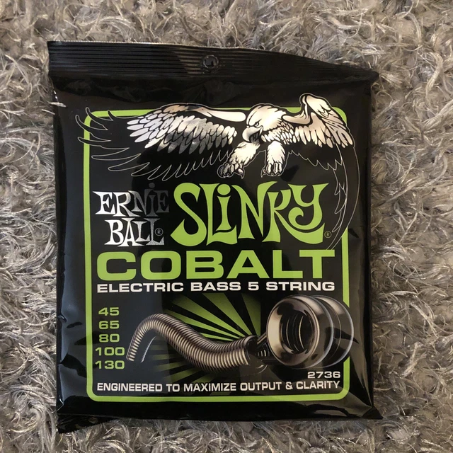 ERNIE BALL 2736 Slinky Cobalt 5string Electric Bass Strings 45130 15