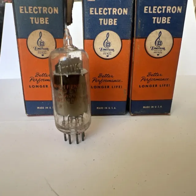 12AV6  TUBE NOS NIB GREY PLATE Valvola  Röhre Valve SINGLE