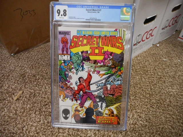 Secret Wars II 7 cgc 9.8 Marvel 1986 Doctor Doom Doc Octopus Villains cover WP