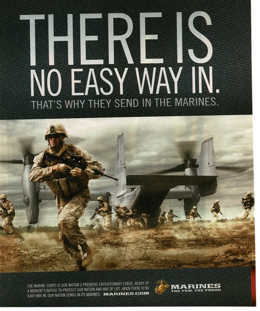 2011 U S Marines Recruiting Recruitment Vintage Print Ad Boeing V-22 Osprey