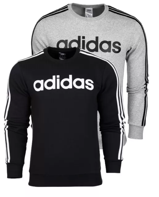 Adidas Essentials 3S Crew FL Sweatshirt Herren Fitness Sport Training