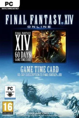 Final Fantasy XIV A Realm Reborn 60 Days - FF 14 60 Day Game Time Card - EU