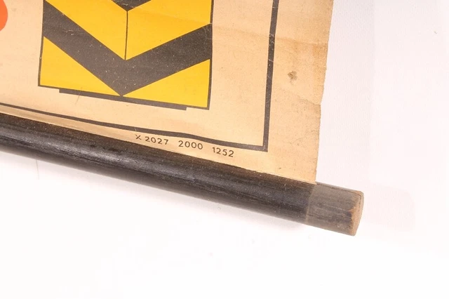 WALL CHART SCHOOL Wall Map Roll Chart Verkehrskarte Traffic Sign $49.32 ...