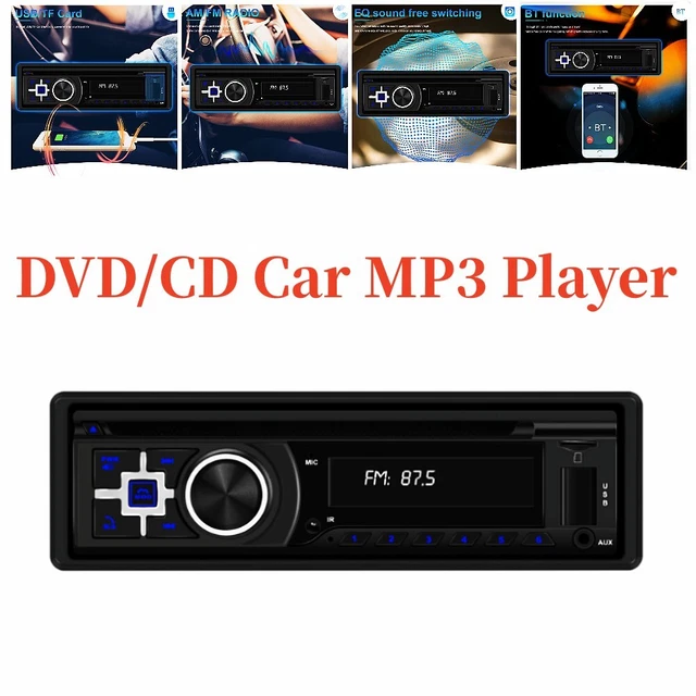 DVD/CD MP3 Player Car Stereo Audio FM/AM Radio Music Bluetooth MP3 USB AUX RCA