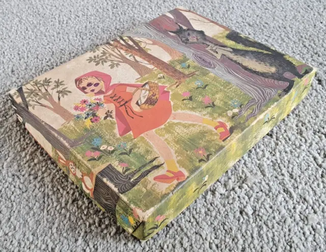 Vintage Little Red Riding Hood Big Bad Wolf Empty Envelopes Box Gt Britain  O761