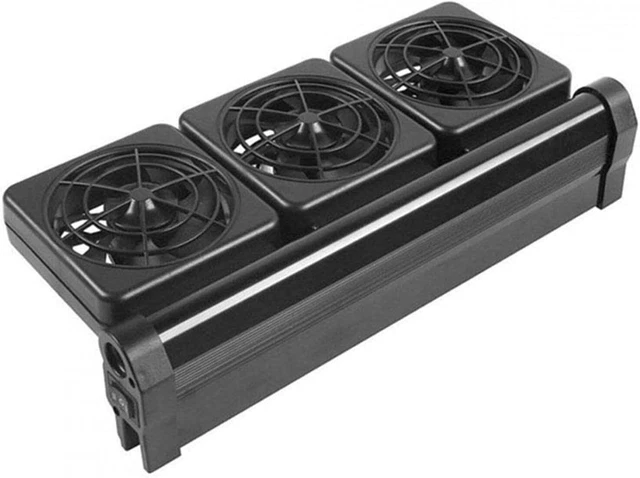 MOVKZACV Aquarium Cooling Fan, Aquarium Chillers Fish Tank Cooling Fan 12V 2 Wi