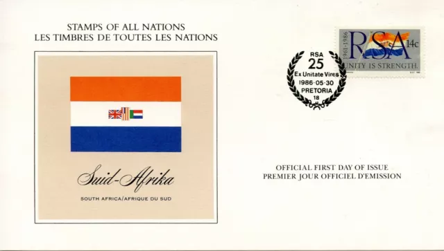 Flag/Premier Day / All Stamps of all Nations/Africa Of South 1986