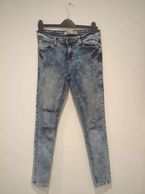 New Look Uk 12 Skinny Stone Washed Stunning Stretch Jeans Quality Item