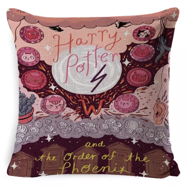 Harry Potter Cushion Cover Goblet of Fire  Deathly Hallows Home Decor Car Sofa