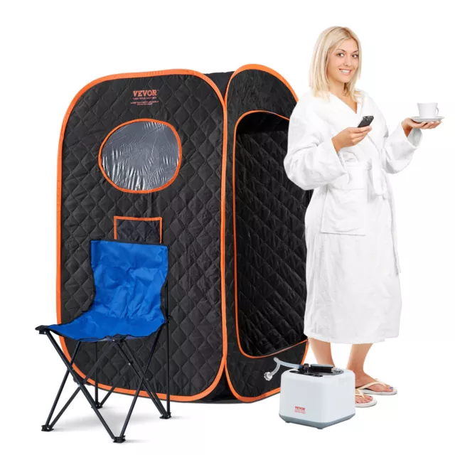 VEVOR 1000W Personal Steam Sauna Tent Loss Weight Detox Therapy Spa Portable