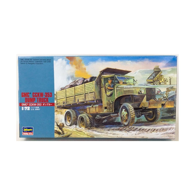 Hasegawa WWII Tank Mini 1/72 GMC CCKW-353 Dump Truck VG+