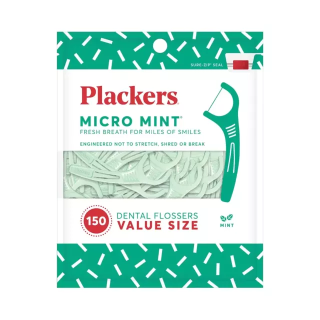 Plackers Micro Mint Flossers 1 X 150