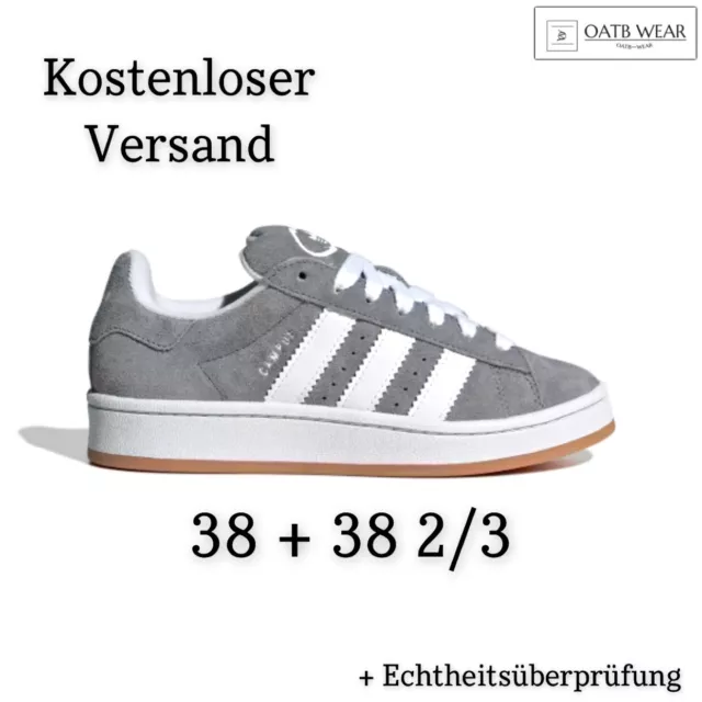 Adidas Campus 00s Grey White Grau Gr. 38 & 38 2/3 / 38,5 Neu HQ6507 Händler✅