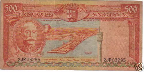 Angola Portugal 500 Escudos 1956 Pick 90 Look Scans