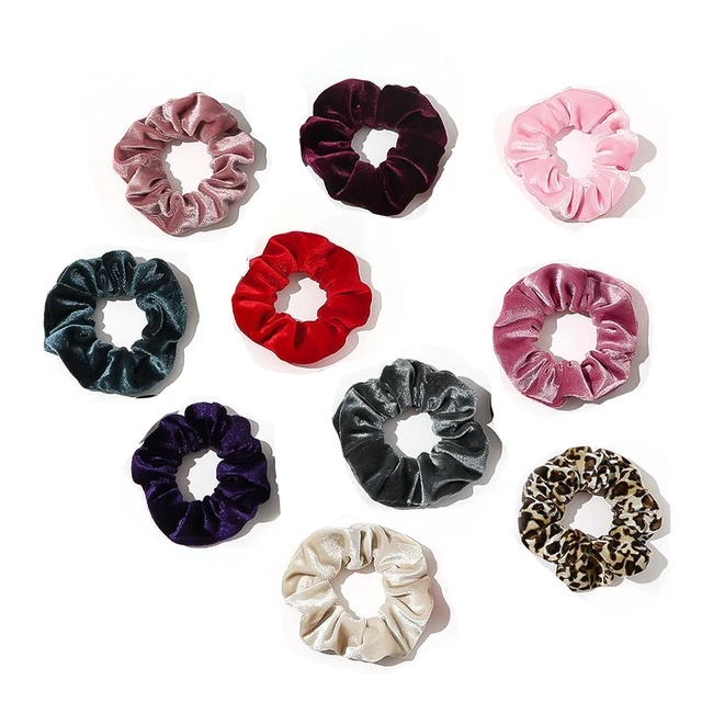 10 PCS Elastic Hair Bands Hair Scrunchies Scrunchies For Girls Simple Fashion