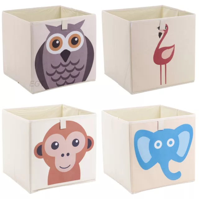 Kids Toy Animal Storage Box Collapsible Non Woven Fabric Children's Organiser