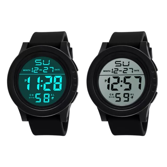 Waterproof LED Digital Sport Watches Quartz Waist Military Men Kids Wristwatch