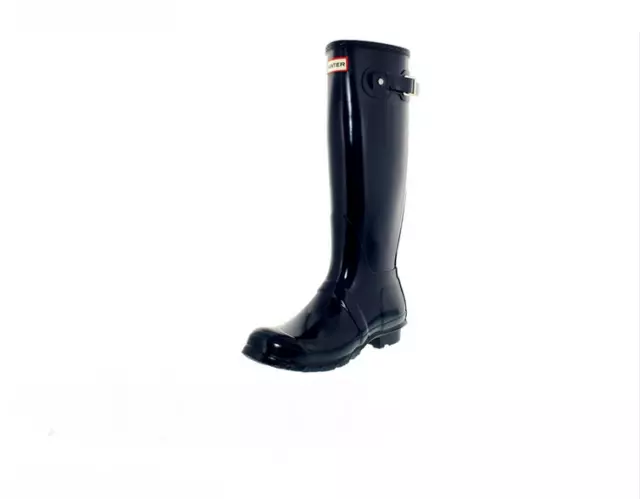 HUNTER Women's Original Tall Gloss Wellies, Navy, Sz 6