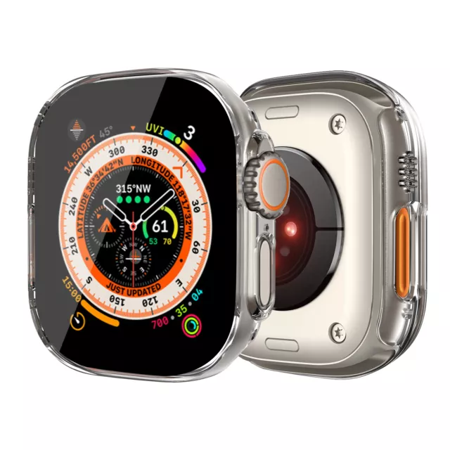 For Apple Watch Ultra Series 8/7/6/5/4/SE 40/44/41/45/49mm Case+Screen Protector