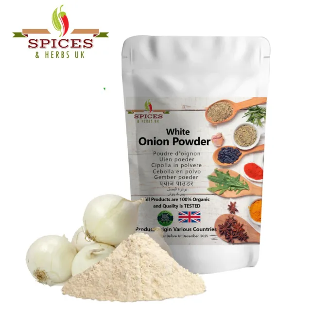 100% Natural Onion powder Seasonings Spices Premium Quality 100g-1Kg Free P&P UK