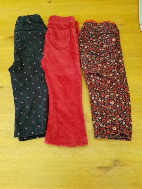 Baby girl trousers bundle 12- 18months, good used condition, gap, Primark, M&S