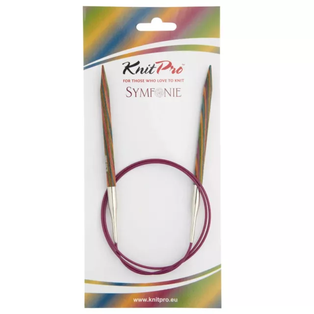 Knit Pro Symfonie Wood Fixed Circular Needles 25, 40, 50, 60, 80,100, 150cm 2