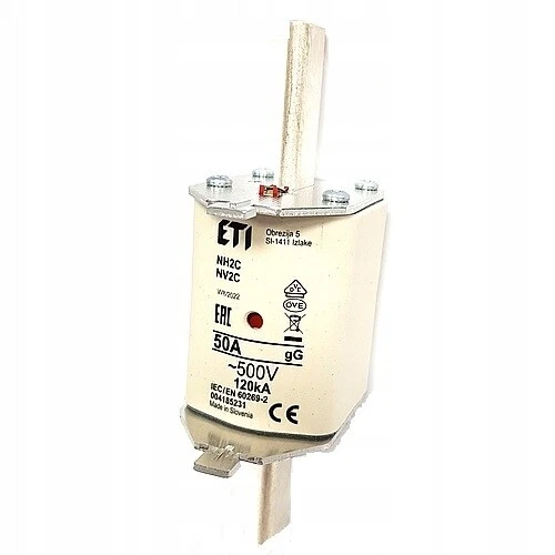 Cartuccia fusibile NH2C gG 50A/500V 004185231 / #D M0JM 9178
