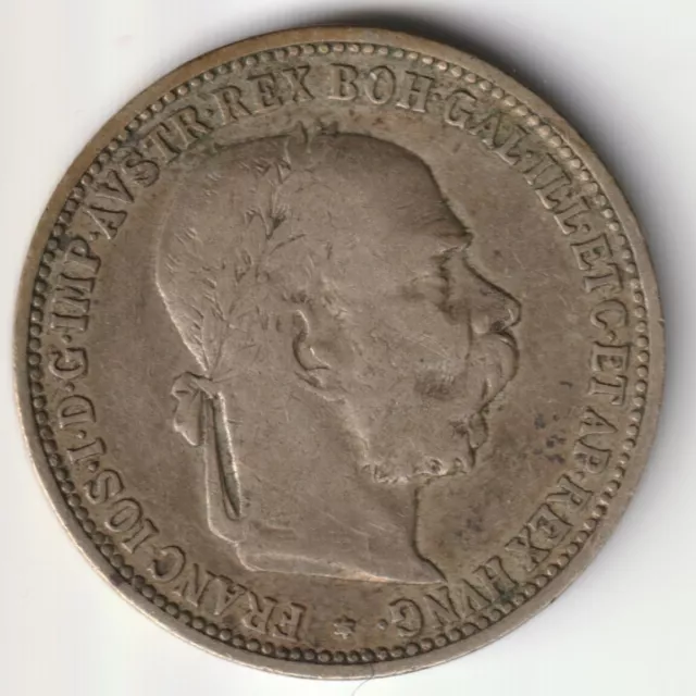 1 Krone Österreich-Ungarn 1893 Franz Joseph I. Silber  ÖSTERREICH  - #7