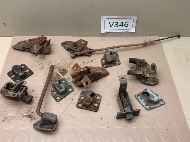Vintage Misc Lot of Door Window Trunk Latches Locks - Rat Rod