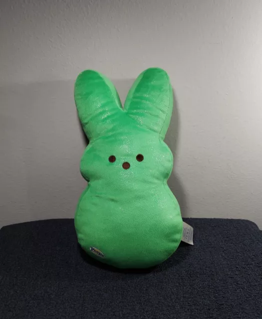 Build A Bear Peeps Plush Green Sparkling Bunny 16" Stuffed