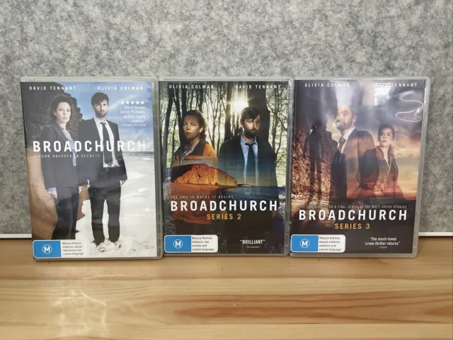 Broadchurch DVD 2013 TV Complete Series Season 1-3 1 2 3 R4 Bundle