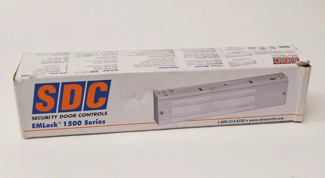 New SDC 1571 Single EMLock Electromagnetic Lock 12/24VDC 1200 lb Holding Force