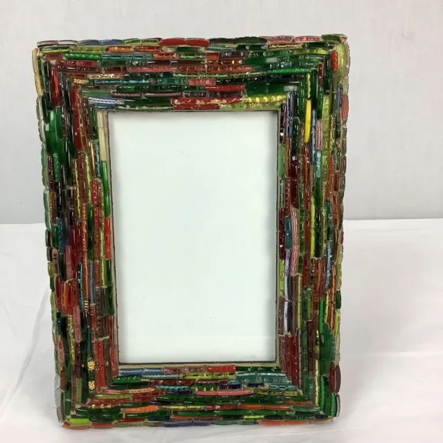 Gorgeous Two's Company Multi-Colored Glass Frame