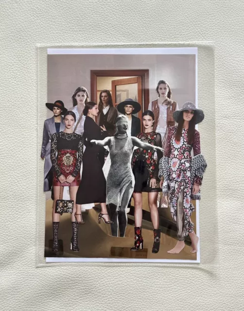 Collage Con Ritagli Di Giornale Di Moda, Vintage