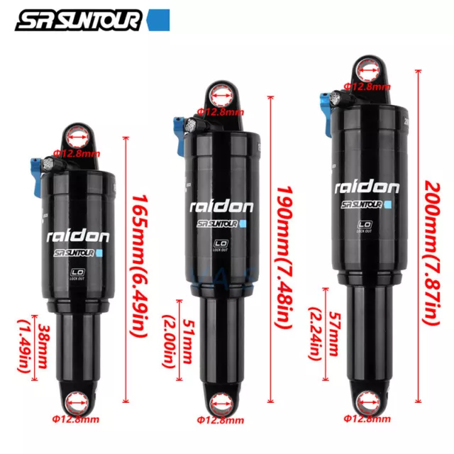 SR SUNTOUR RAIDON Air Rear Shock Absorber Downhill MTB Suspension