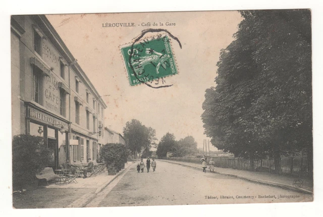 Cpa 55 - Lérouville : Café De La Gare (Meuse) Écrite En 1910