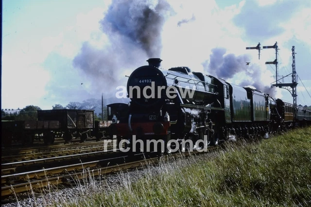 STANIER 5MT BLACK Five 4-6-0 44932 Locomotive Original 35mm Railway ...