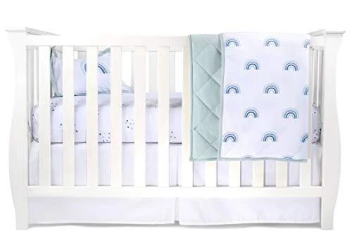 Baby Crib Bedding Sets for Boys and Girls — 4 Piece Set Includes Crib Sheet,