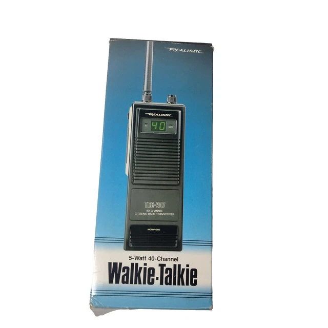 REALISTIC TRC207 40 Channel Portable CB Radio Walkie Talkie 5 Watt 2