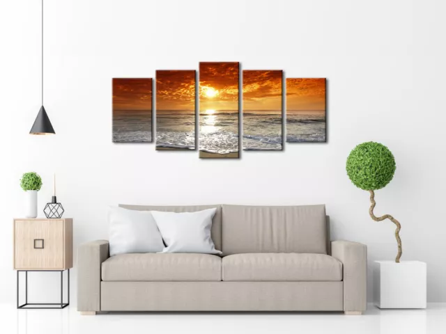 Canvas Prints Photo Painting Picture Wall Art Home Decor Seascape Beach Sunrise 2