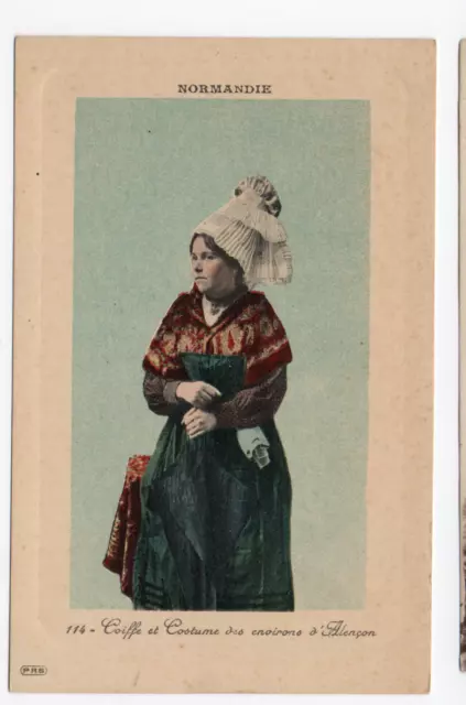 coiffe et costumes des environs d'alençon