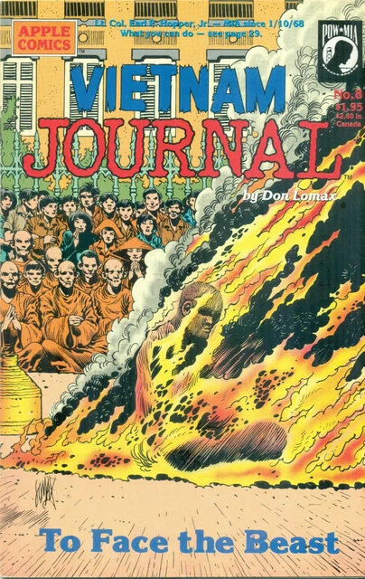 Vietnam Journal #8 By Don Lomax Viet Cong POW MIA The Nam Apple Comics 1989