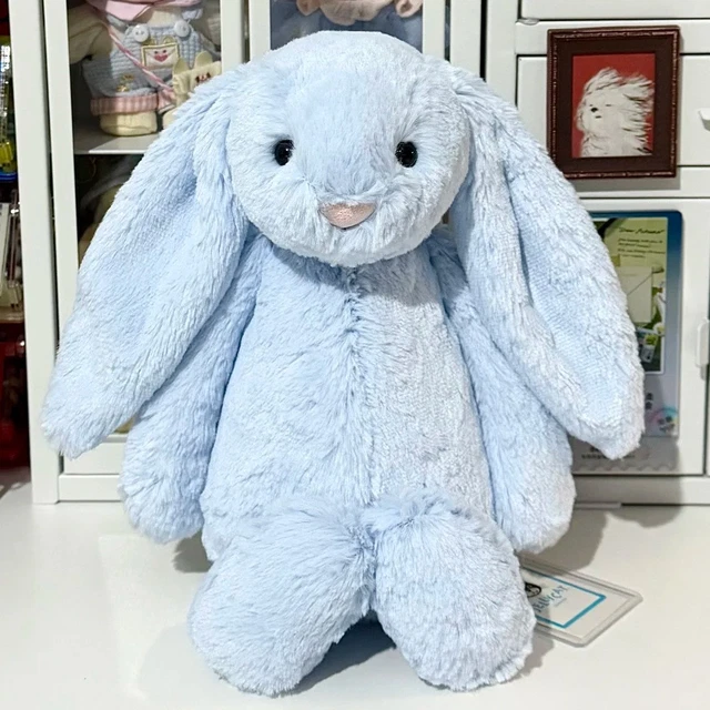 JELLYCAT BASHFUL BLUE Bunny Plush Toy With Tags Bashful Bunny Dolls ...