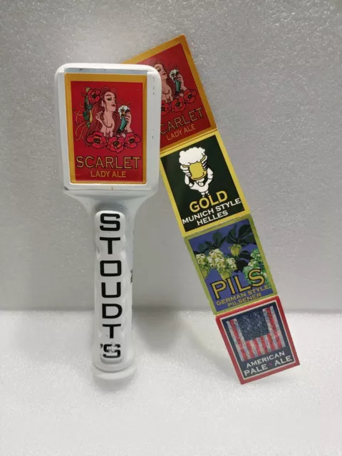 Stoudt's Ceramic Scarlet Lady  10" Draft Beer Tap Handle Mancave Bar