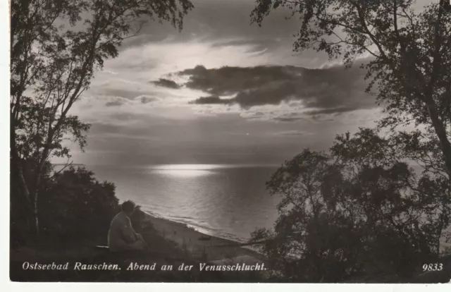 AK.-Ostseebad Rauschen-Abend an der Venusschlucht-1938