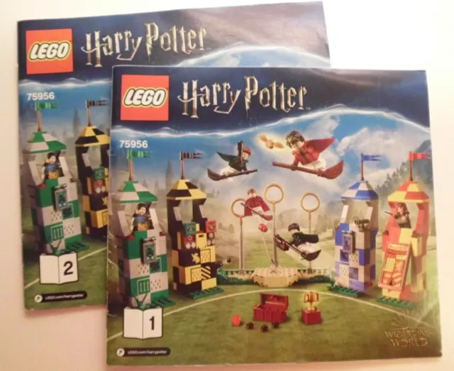 Lego Harry Potter Quidditch Turnier Bauanleitung 1+2,gebraucht,keine Steine!!